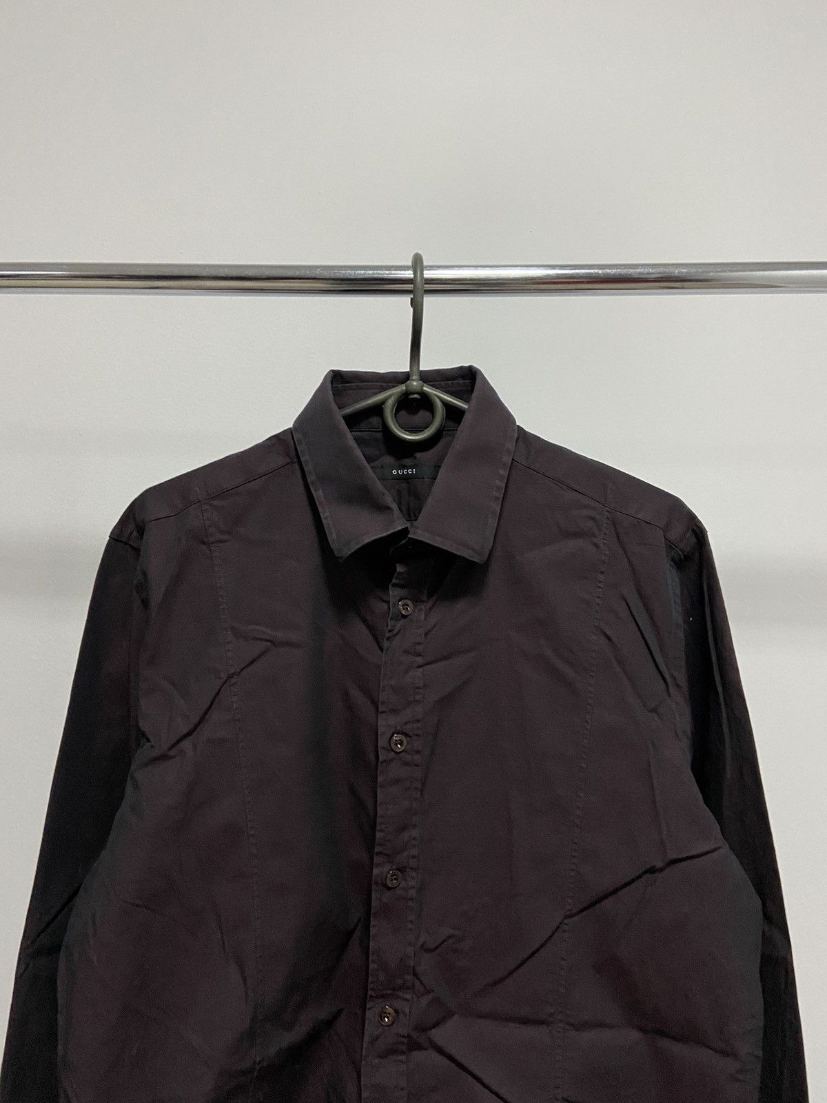 Gucci × Vintage Gucci Vintage Buttons White Classic luxury shirts Size US L / EU 52-54 / 3 - 2 Thumbnail