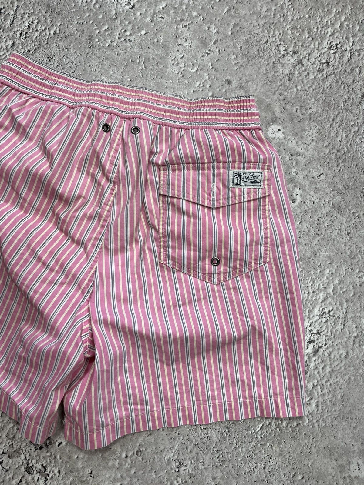 Polo Ralph Lauren Polo Ralph Lauren Pink Striped Swim Shorts Mesh Lined Size S Size US 30 / EU 46 - 11 Thumbnail