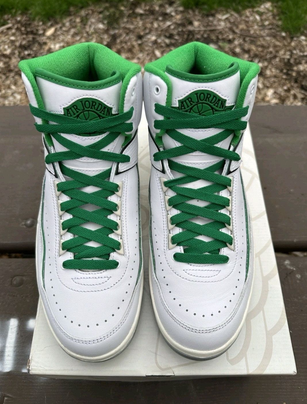 Jordan Brand Nike Air Jordan Retro 2 Lucky Green DR8884103 Size 10.5 Men Size US 10.5 / EU 43-44 - 4 Thumbnail