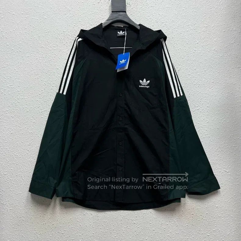 Balenciaga Balenciaga Adidas Joint Model Black and Green Patchwork Bu Size US M / EU 48-50 / 2 - 1 Thumbnail