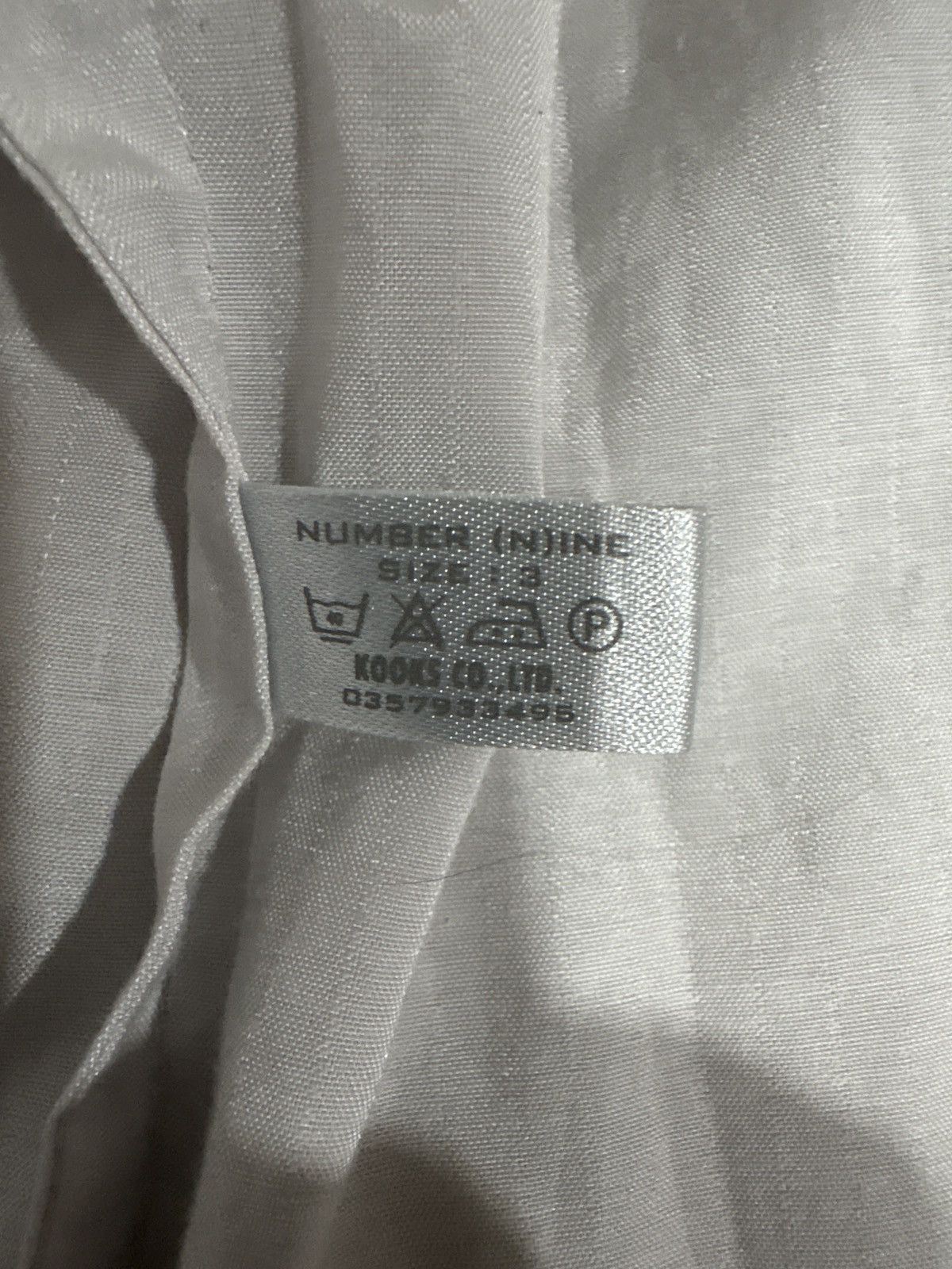 Number (N)ine Number (N)ine “mystery white boy” button up long sleeve Size US XS / EU 42 / 0 - 3 Thumbnail