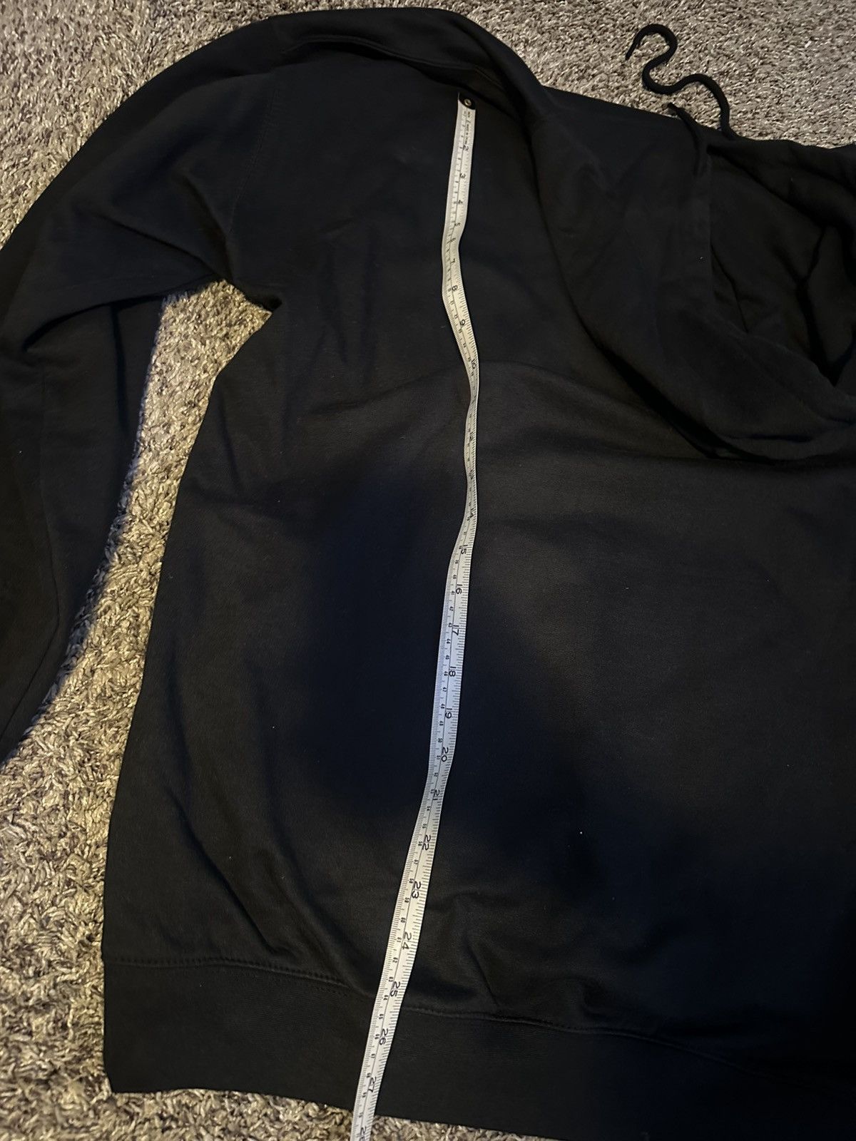 Boohoo BoohooMAN black Rhinestone Pullover Hoodie Size M Oversized Size US M / EU 48-50 / 2 - 4 Thumbnail