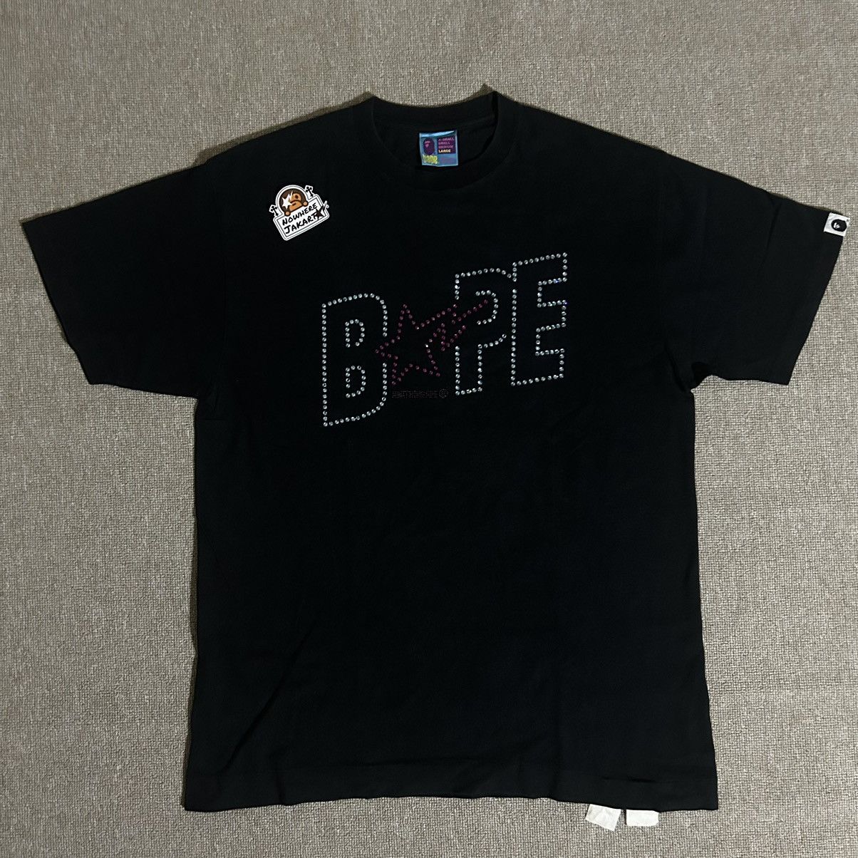 Bape Swarovski Tee | Grailed