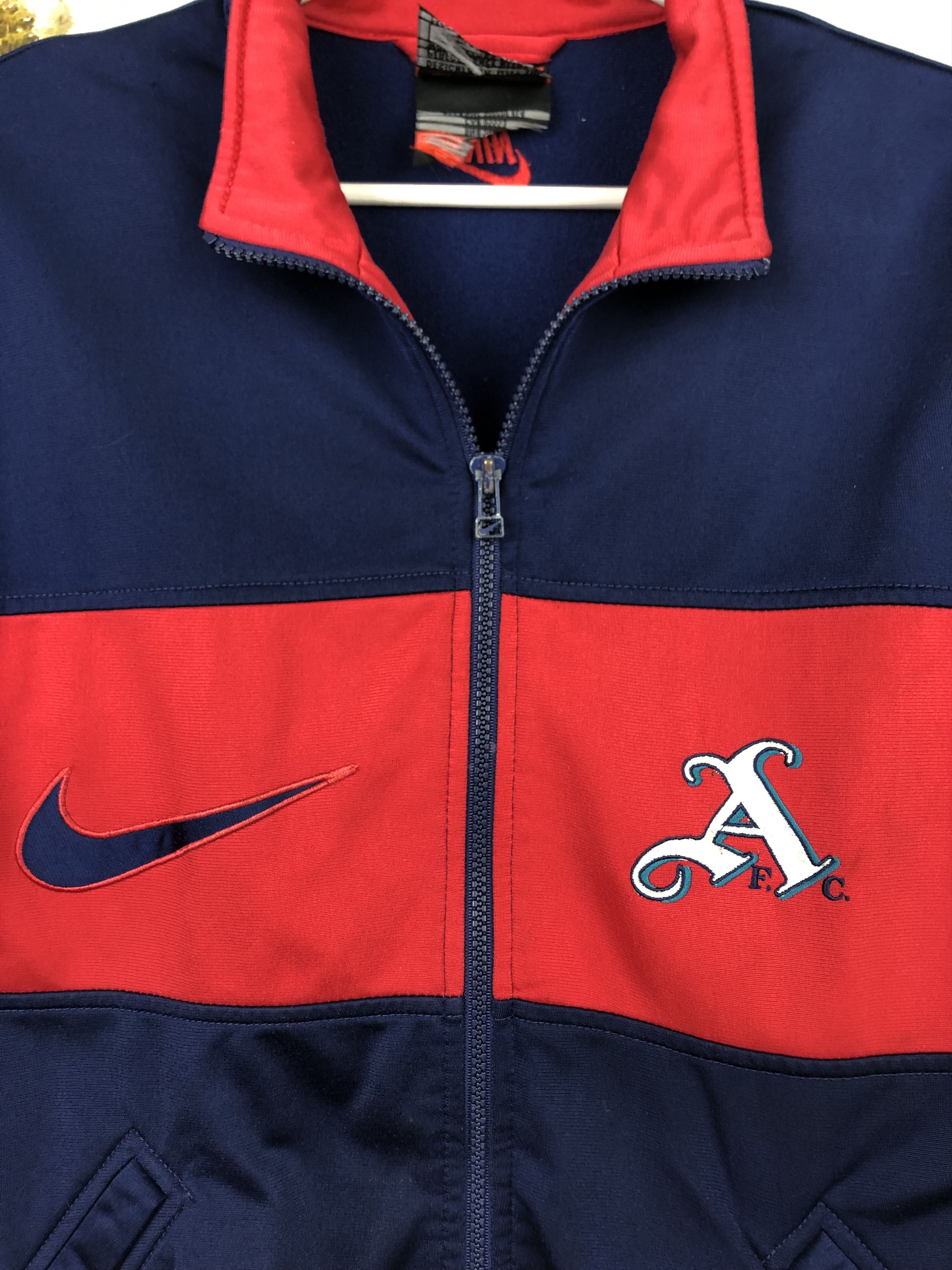 Nike Vintage 90's Nike Arsenal Football Jacket Soccer Track Top Size US S / EU 44-46 / 1 - 3 Thumbnail