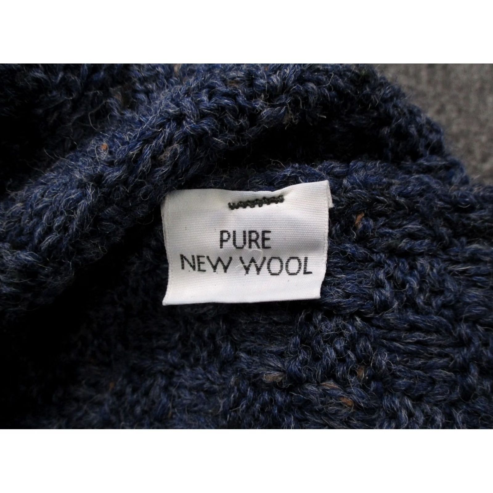 Vintage Donegel Collection Sweater Mens XL Wool Pullover Cable-Knit Crew Neck Vintage Blue Regular Mens Pullover Wool Knit Winter Outdoor 90s Size US XL / EU 56 / 4 - 7 Thumbnail