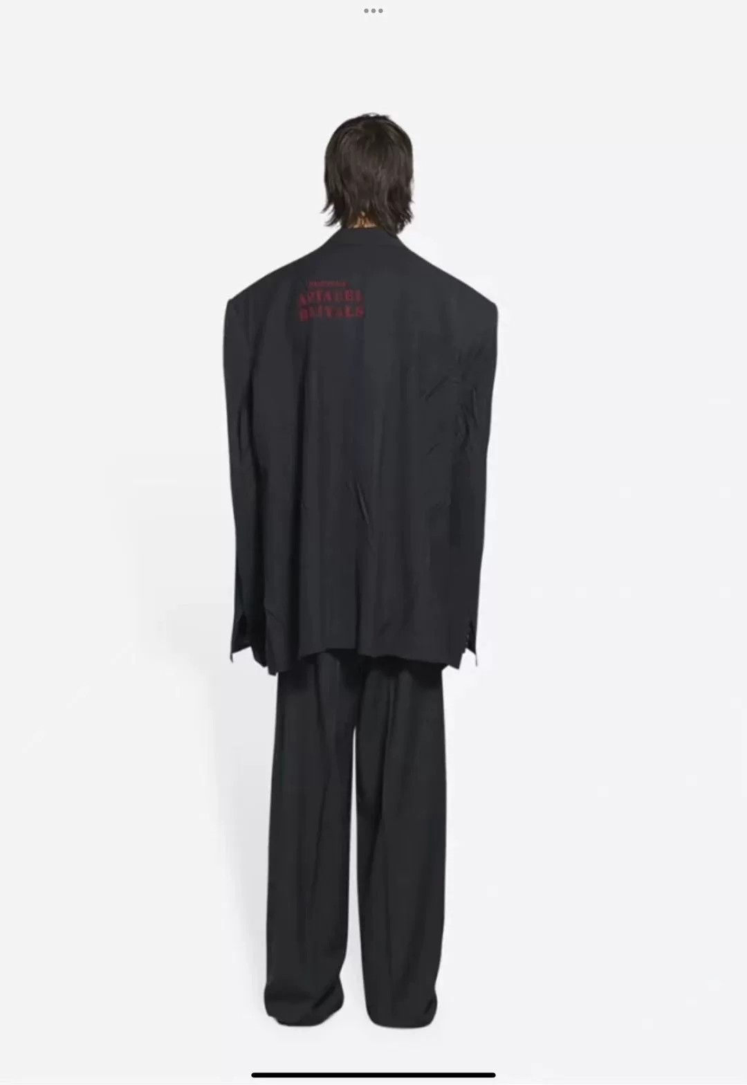 Balenciaga balenciaga printed blazer with back design Size US L / EU 52-54 / 3 - 4 Thumbnail
