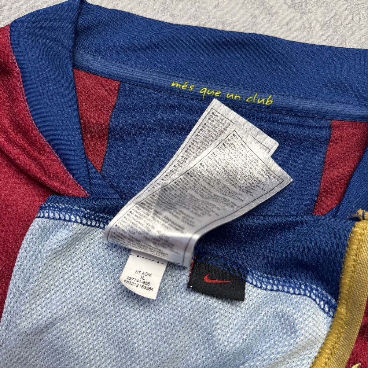 Nike Nike Barcelona 2007/08 Home Football Soccer Jersey Size XL Size US XL / EU 56 / 4 - 14 Thumbnail