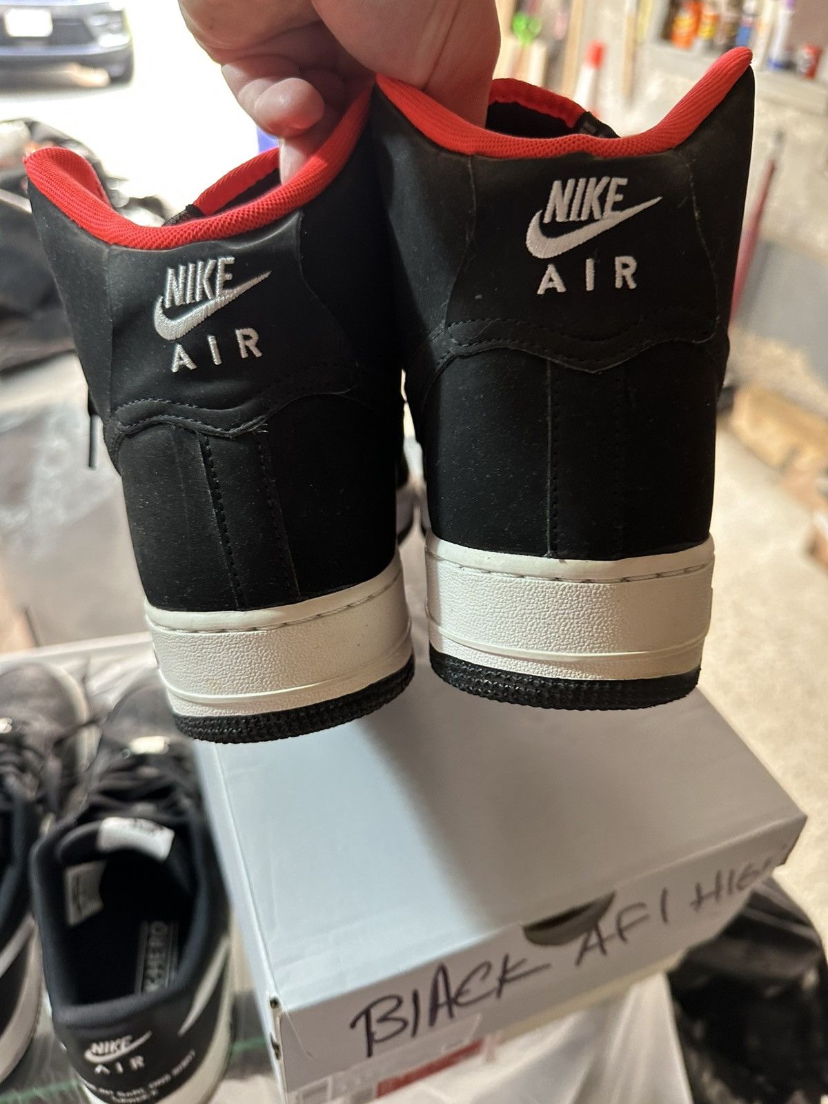 Nike AF1 Hi black/hot pink Size US 10.5 / EU 43-44 - 4 Thumbnail