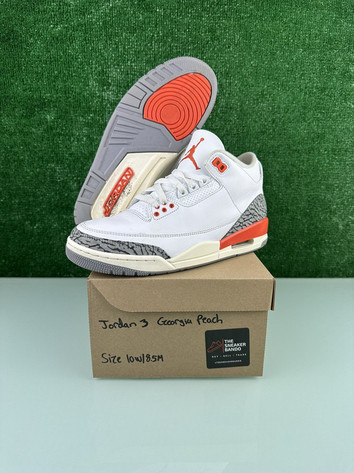 Air Jordan 3 Retro Georgia Peach W Size 10W/8.5M