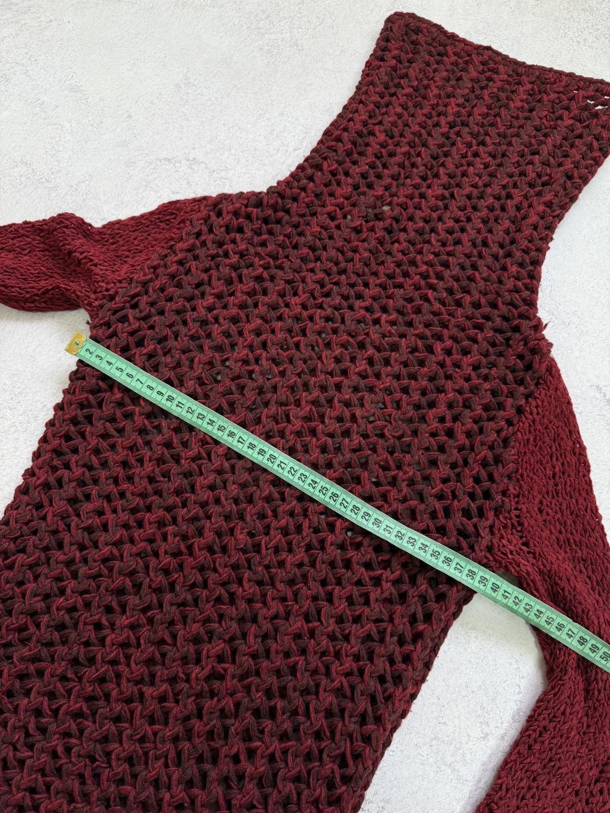 Helmut Lang Helmut Lang Red Open Knit Sweater Size P Size XS / US 0-2 / IT 36-38 - 13 Thumbnail