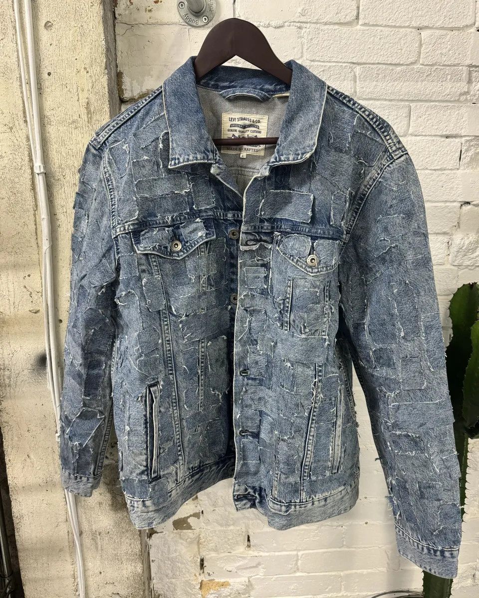 Levi's × Vintage Levi's Made & Crafted Unique Denim Patchwork Jacket Size US M / EU 48-50 / 2 - 6 Thumbnail