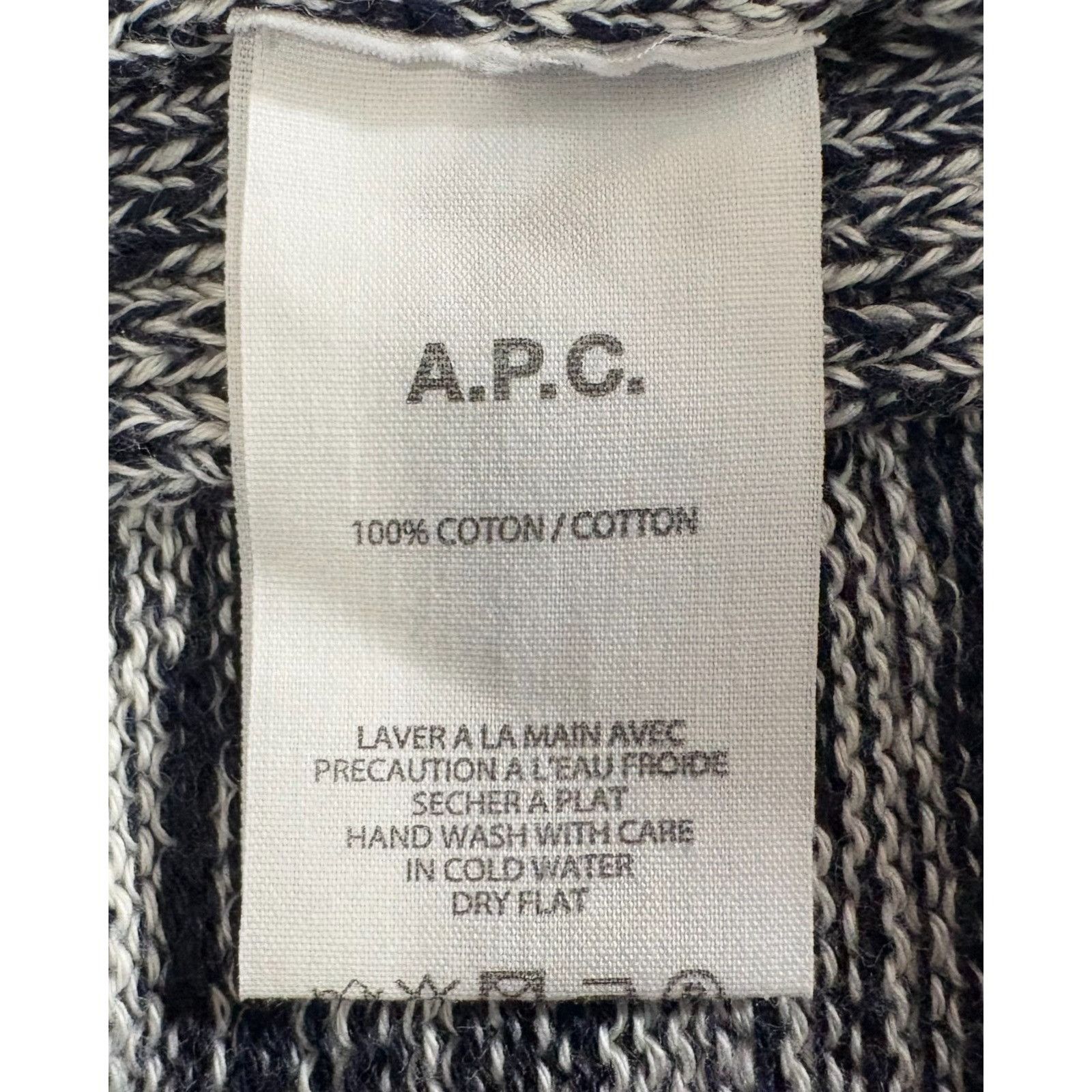 A.P.C. A.P.C. 100% cotton knit Chunky crew neck Sweater Size M Blue Size US M / EU 48-50 / 2 - 2 Thumbnail