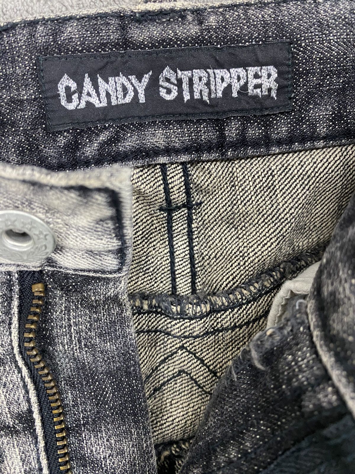 Japanese Brand 🔥 RARE CANDY STRIPPER POCKET PATCHWORK Size US 31 - 8 Thumbnail