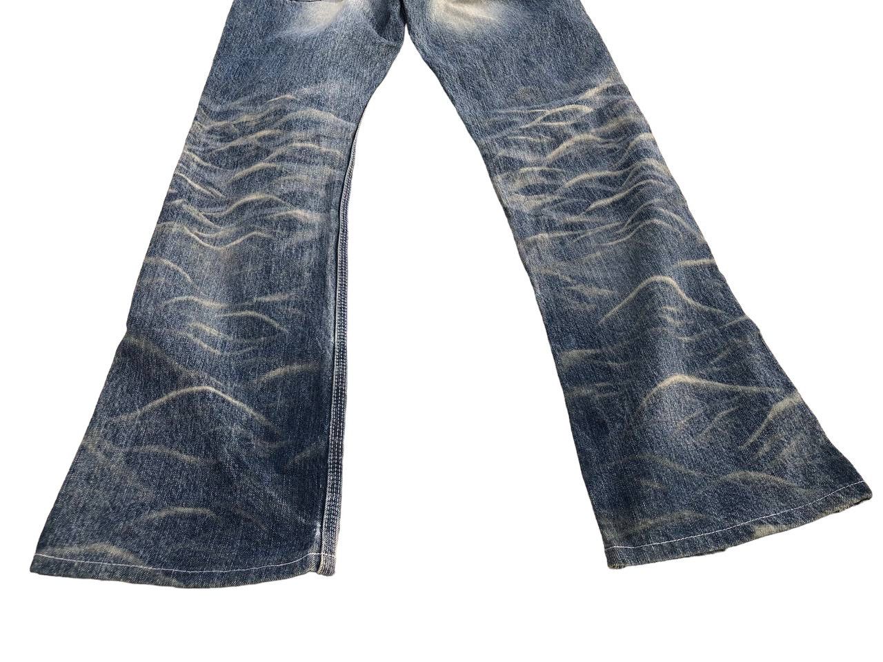 Japanese Brand FLARE BLUE WAY DISTRESSED DENIM MADE IN NIPPON Size US 30 / EU 46 - 9 Thumbnail