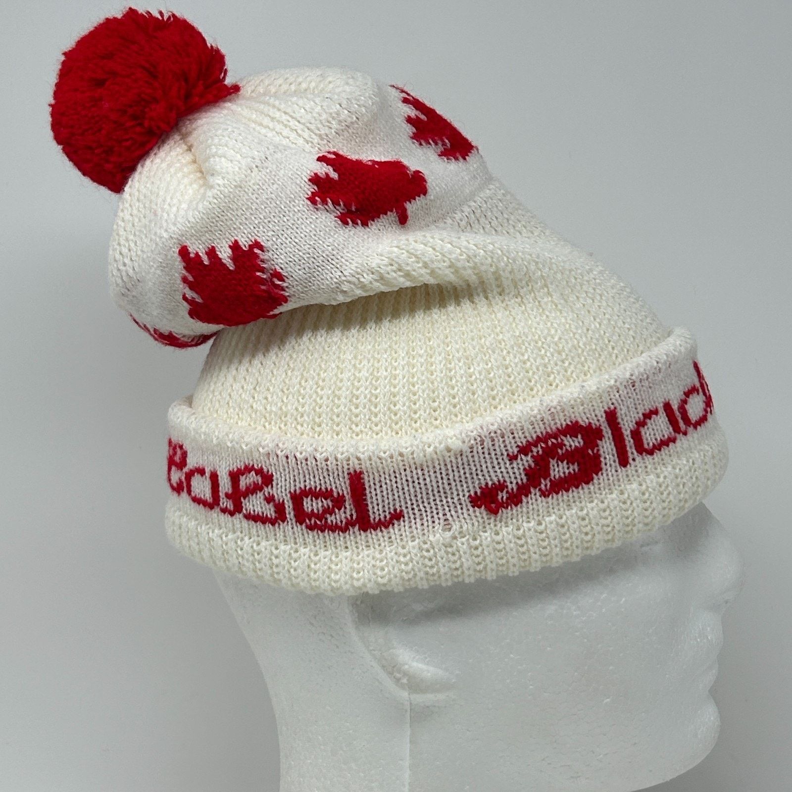 Vintage Vintage Carling Black Label Beer Cuffed Pom Pom Beanie Toque Size ONE SIZE - 9 Thumbnail