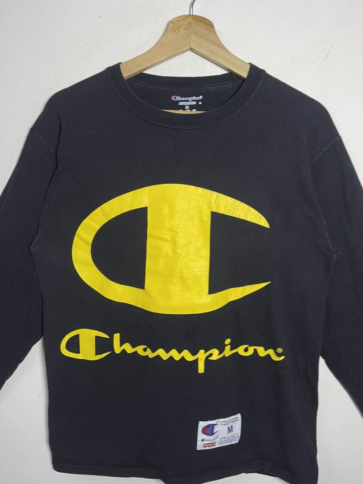 Champion × Supreme Supreme x Champion Stacked C Long Sleeve Tee Size US S / EU 44-46 / 1 - 2 Thumbnail