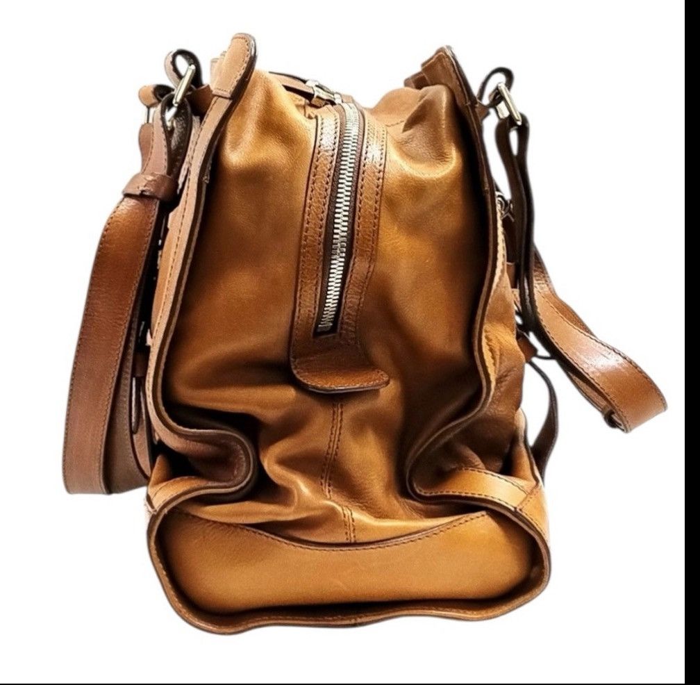Jil Sander Jil Sander Made in Italy Tan Leather Structured Tote Bag‎ Size ONE SIZE - 3 Thumbnail