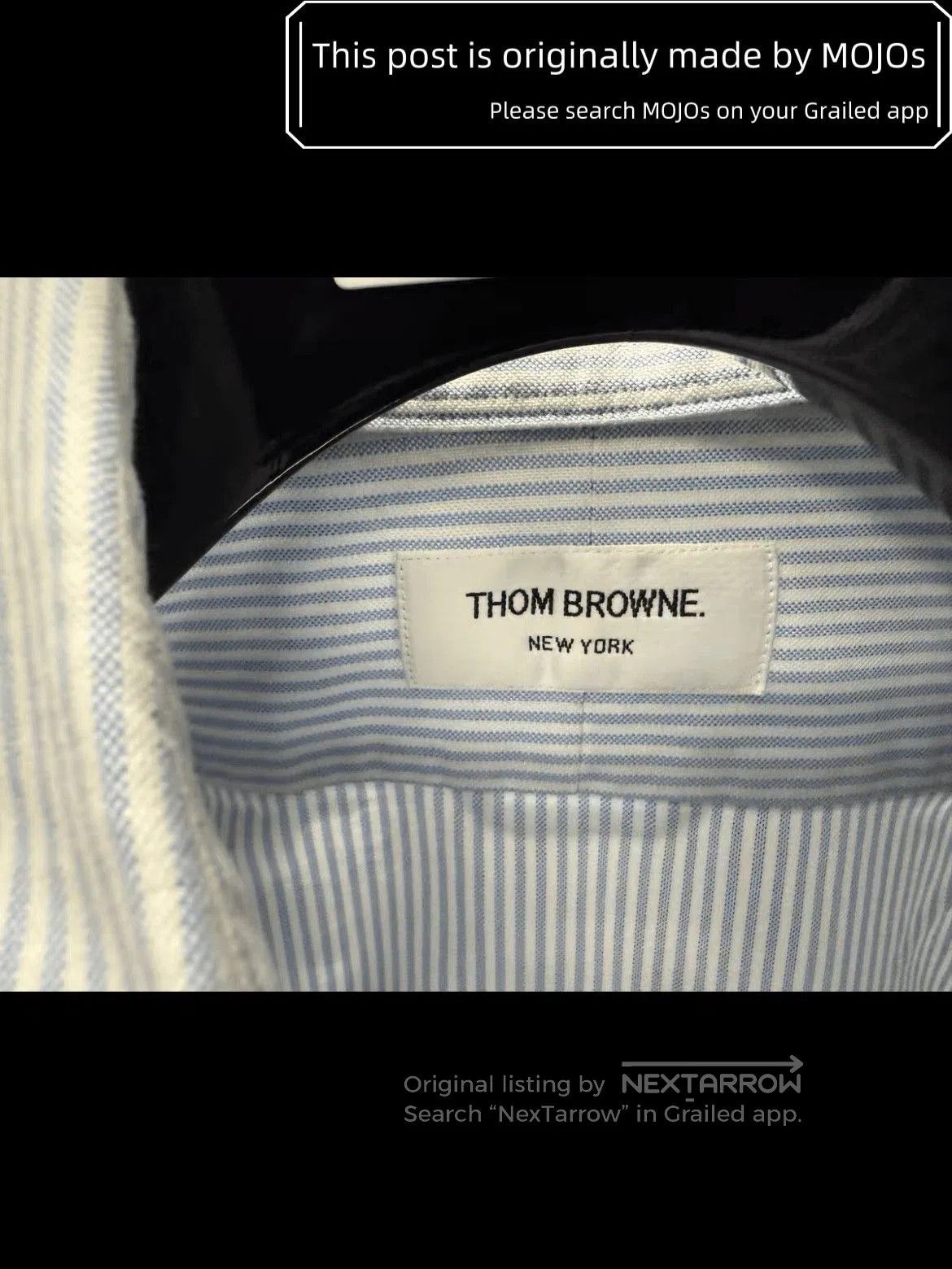 Thom Browne Sz 1 Thom Browne Light Blue Stripe Oxford Shirt. Size US S / EU 44-46 / 1 - 6 Thumbnail