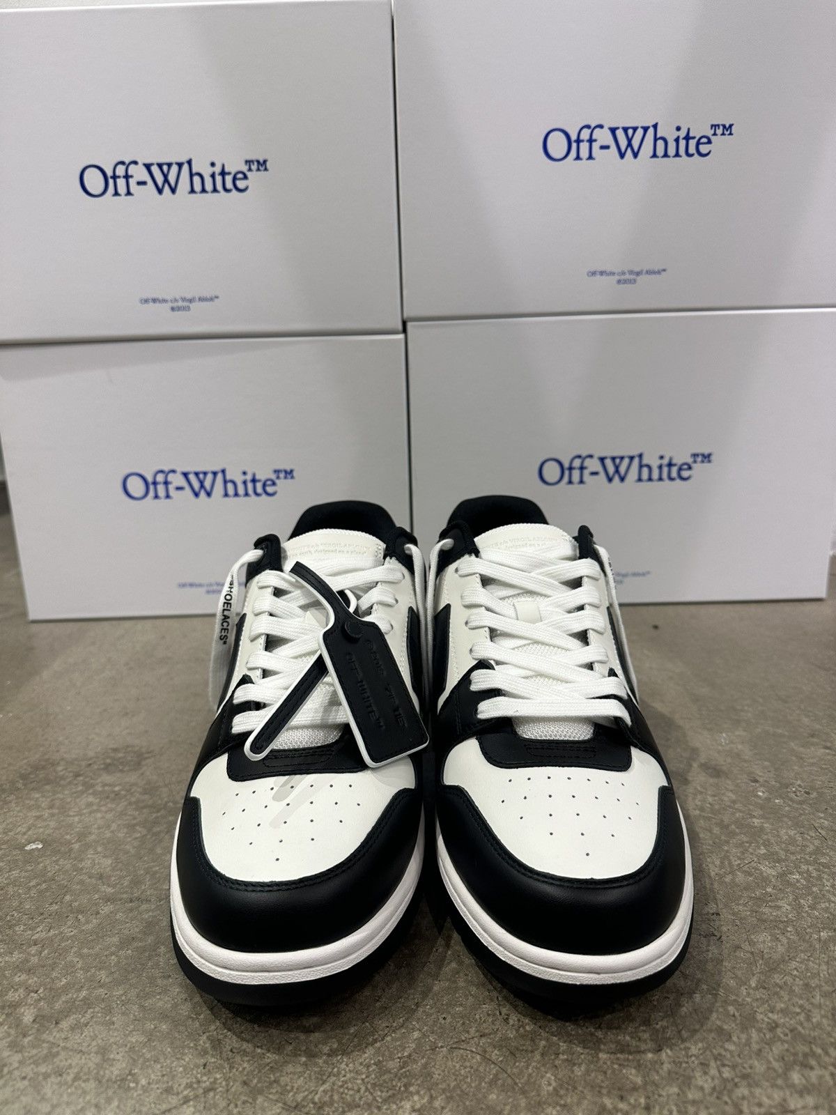 Off-White OFF-WHITE - Out of Office White Black Sneakers Size US 11 / EU 44 - 2 Thumbnail