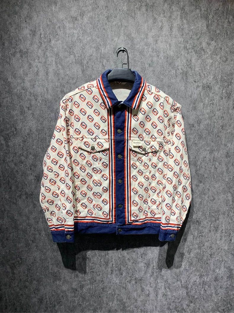 Gucci Gucci Gucci buckle double G full print jacket 2501-Nextarr Size US S / EU 44-46 / 1 - 1 Thumbnail
