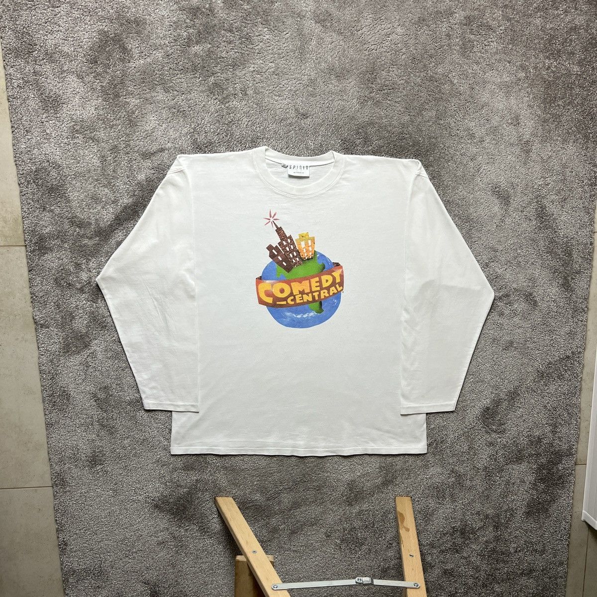 Vintage Comedy Central Big Logo Long Sleeve T-shirt Single Stitch Size US XL / EU 56 / 4 - 1 Thumbnail
