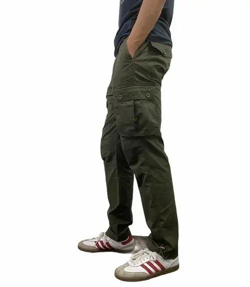 Japanese Brand New Best Selling GREEN Cargo Pants Jogger Pants Size US 33 - 3 Thumbnail