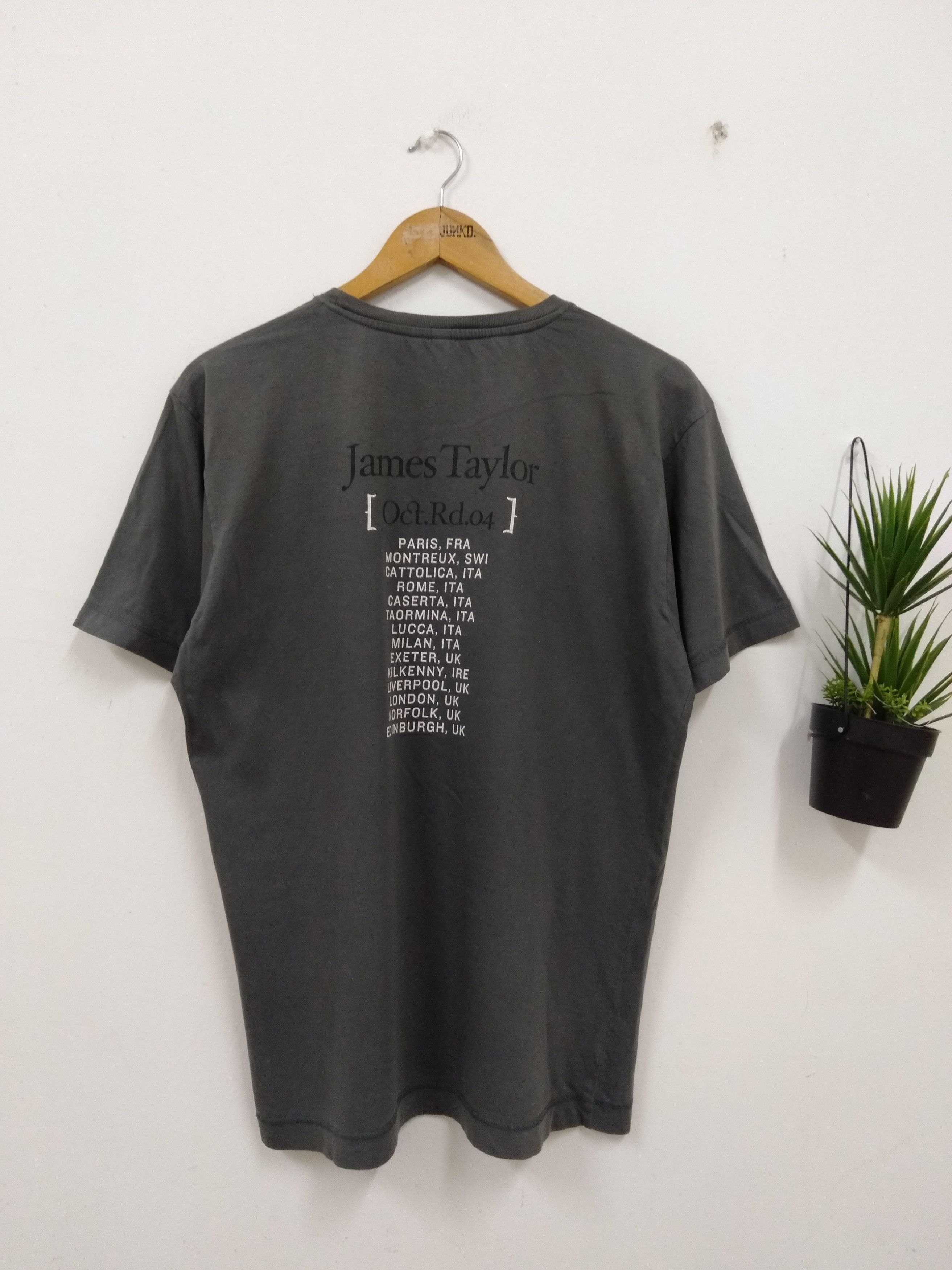 Band Tees × Vintage Vintage 2004 James Taylor tour t shirt Size US L / EU 52-54 / 3 - 6 Thumbnail