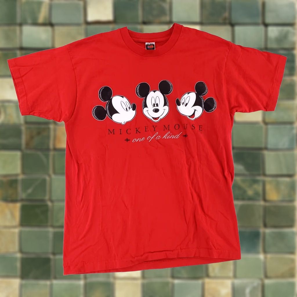 Mickey Unlimited VINTAGE Mickey Unlimited T-Shirt Mickey Mouse Red XL Mens 90s Jerry Leigh Shirt Size US XL / EU 56 / 4 - 1 Thumbnail