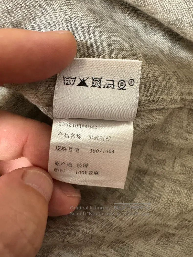 Hermes Hermes Linen shirt, 100% linen Size US XS / EU 42 / 0 - 9 Thumbnail