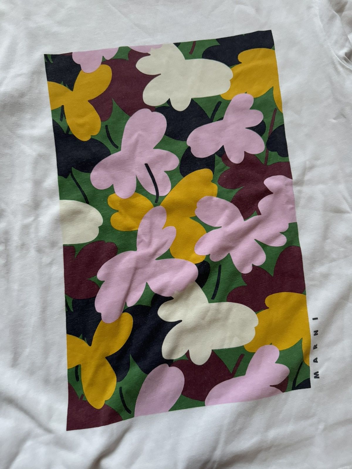 Designer × Marni MARNI Wmns big logo tee T-shirt polo blouse top Size S / US 4 / IT 40 - 8 Thumbnail
