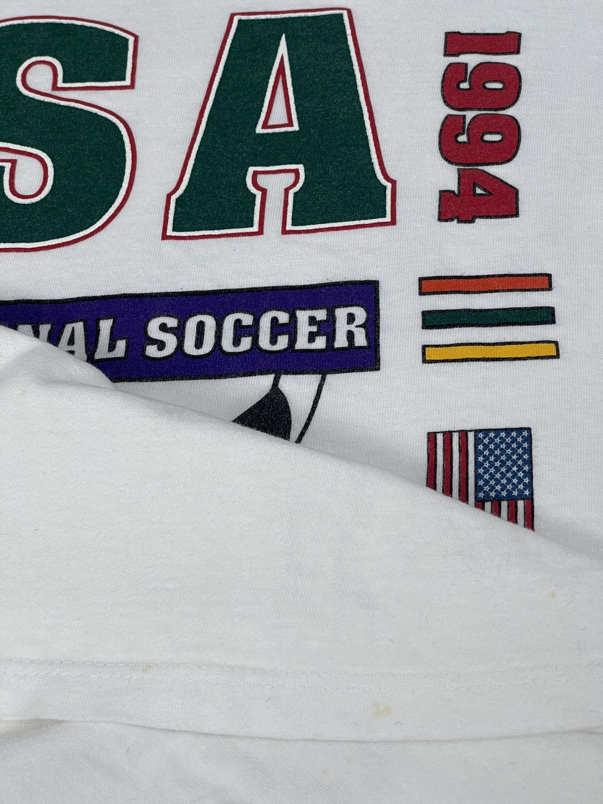 USA Olympics × Vintage 90s Vintage USA International Football tee Size US L / EU 52-54 / 3 - 3 Thumbnail