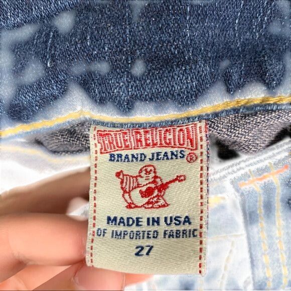 True Religion True Religion Dark Wash Skinny Denim Jeans Womens Size 27 Size 27" / US 4 / IT 40 - 6 Thumbnail