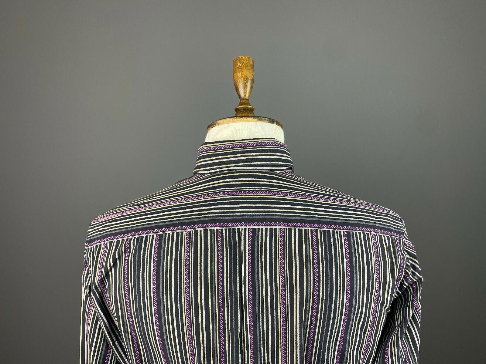 Ted Baker Men Ted Baker Multicolor Striped Dress Shirt Size 4 Size US M / EU 48-50 / 2 - 8 Thumbnail