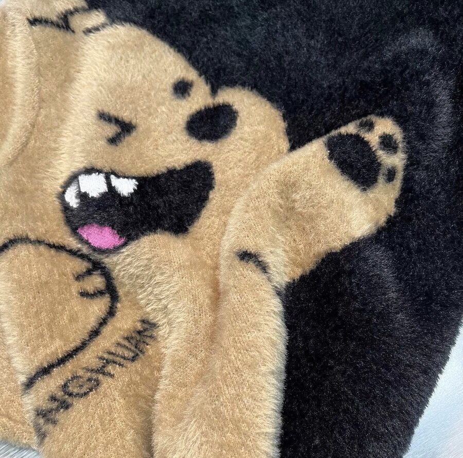 Japanese Brand × Vintage Retro fashion cartoon bear fluffy knitwear sweater Size US XXL / EU 58 / 5 - 3 Thumbnail