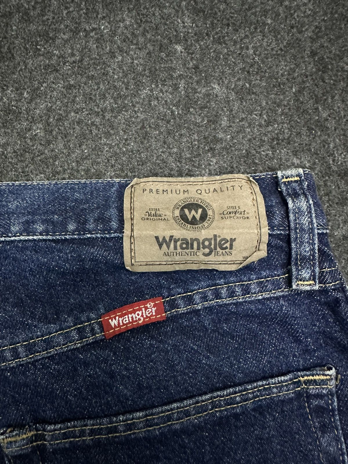 Hysteric Glamour Vintage 90s Wrangler Premium Baggy Denim 32x30 F43 Size US 32 / EU 48 - 5 Thumbnail