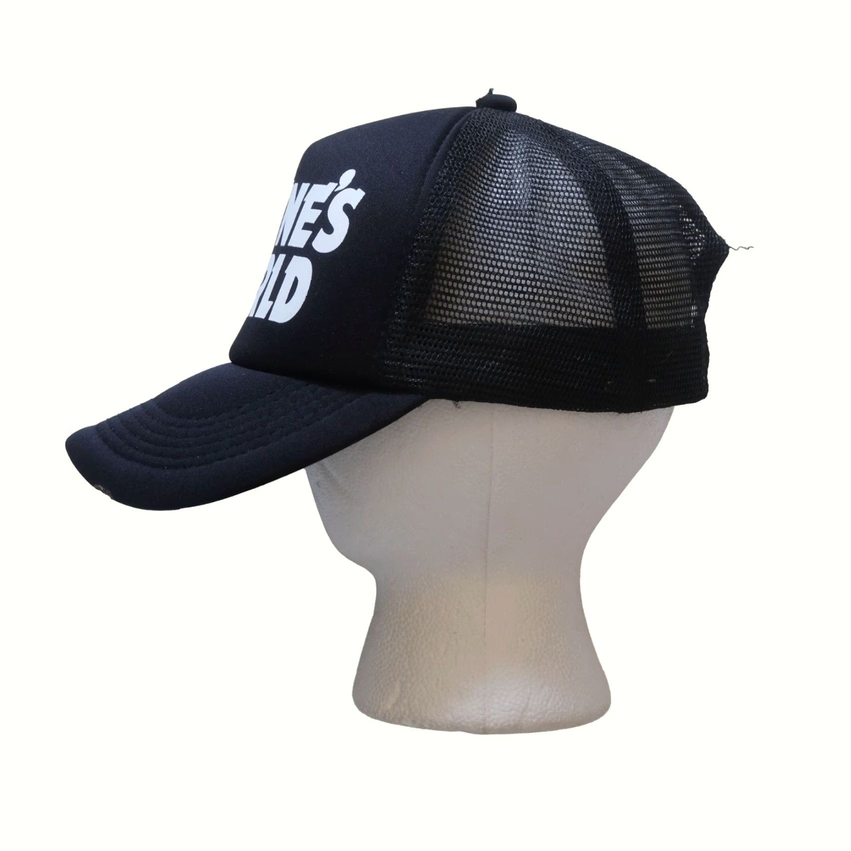 Vintage VINTAGE Wayne's World VTG 90s RETRO MOVIE PROMO BLACK HAT CAP SNAPBACK TRUCKER ONE SIZE Men Adjustable Hat Size ONE SIZE - 3 Thumbnail