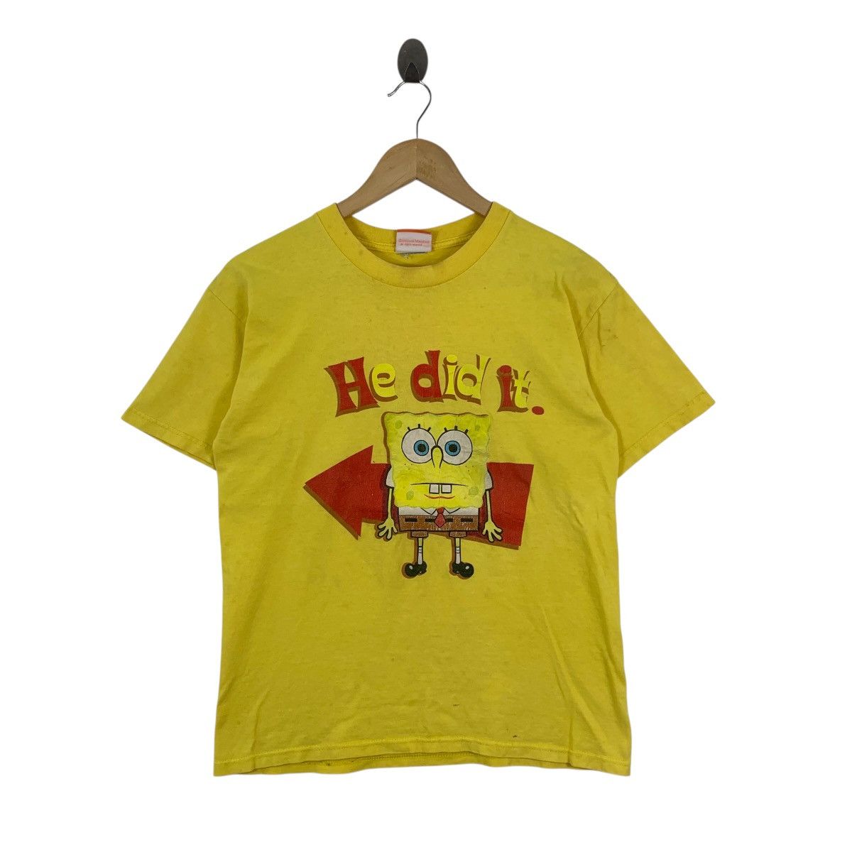 Vintage Vintage SPONGEBOB SQUAREPANT Nickelodeon Short Sleeve Tshirt Size US S / EU 44-46 / 1 - 1 Thumbnail