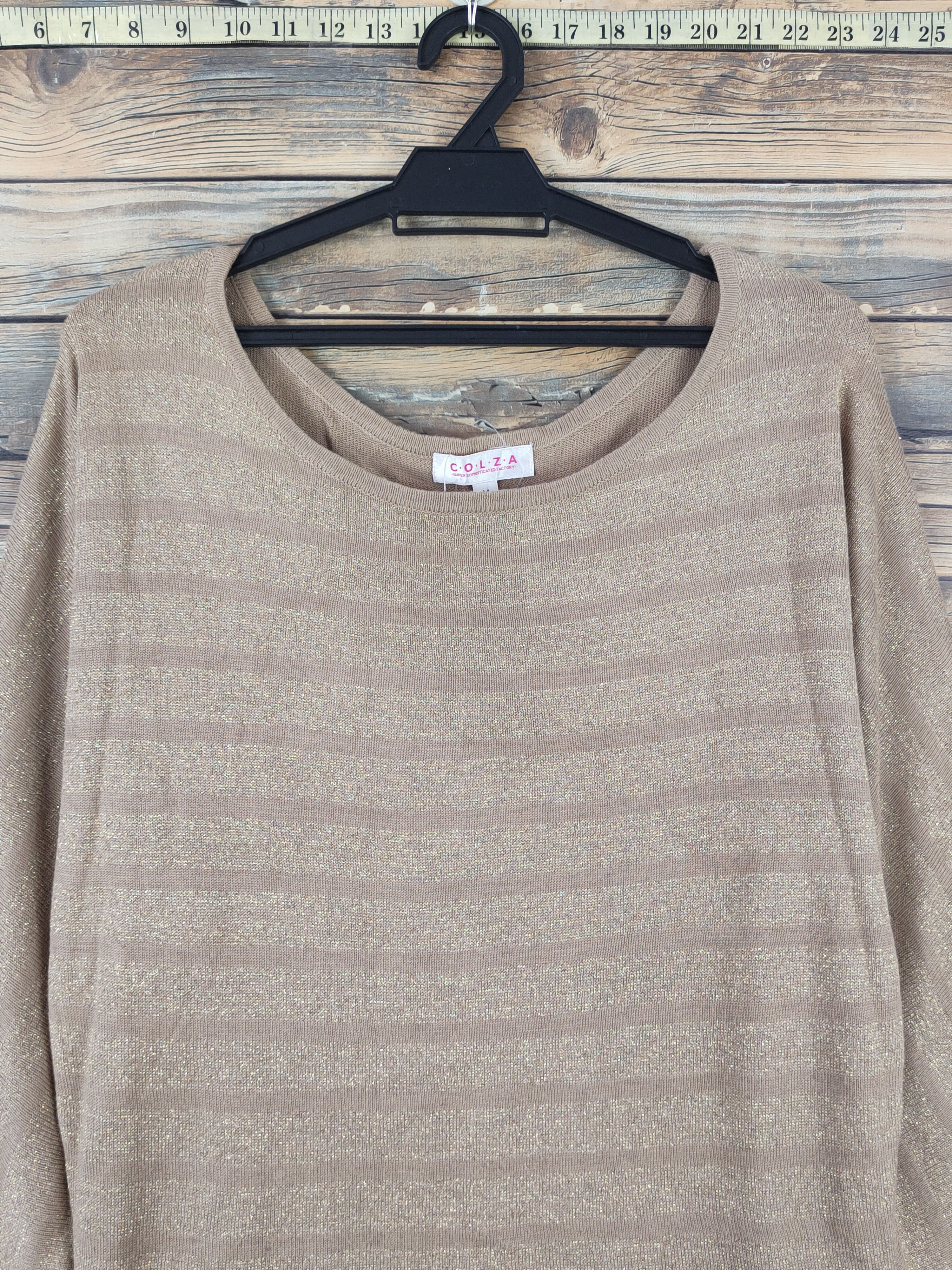 Homespun Knitwear Colza Brown Knitwear Blouses #W1107 Size M / US 6-8 / IT 42-44 - 2 Thumbnail