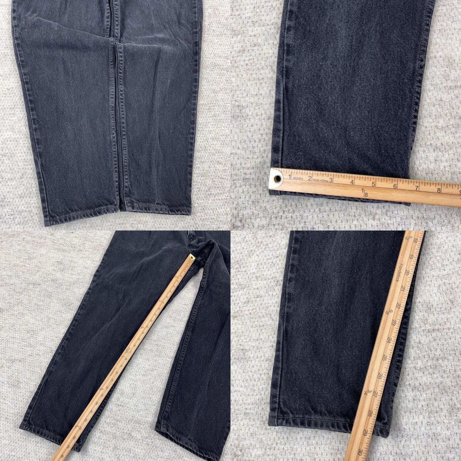 Levi's VINTAGE Levi's 550 Jeans Women's Relaxed Tapered 32x29 Black 80s 90s USA Denim Baggy Core Classic Slim Fit? Size 40" / US 18 - 8 Thumbnail