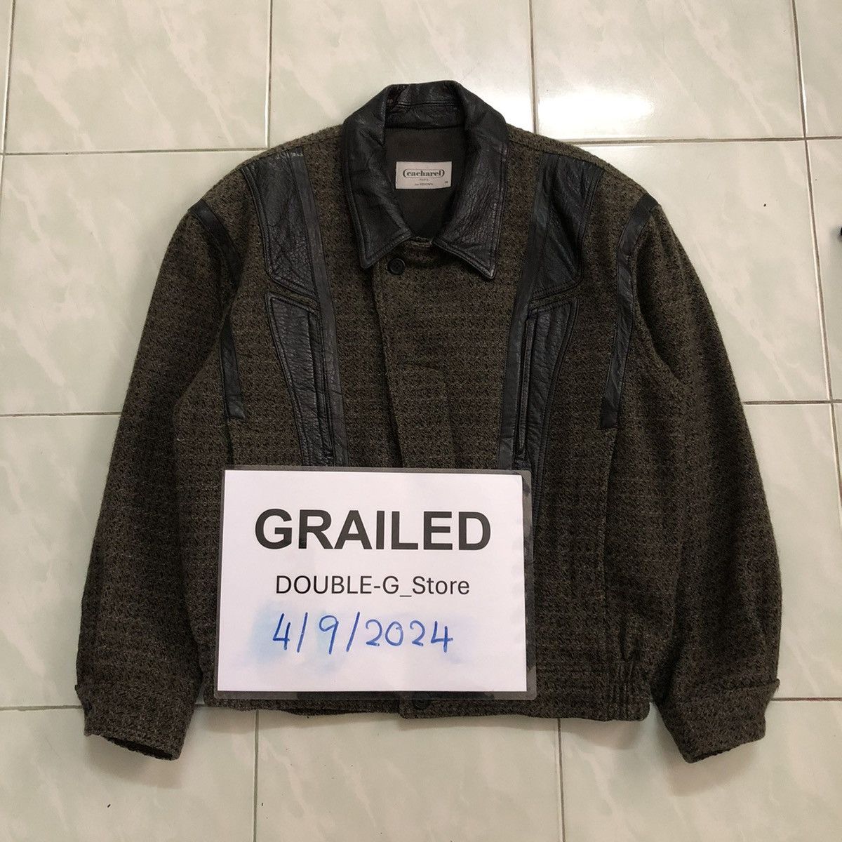 Japanese Brand 📌VINTAGE CROPPED BIKER BOMBER JACKET CACHAREL ISSEY MIYAKE Size US M / EU 48-50 / 2 - 1 Thumbnail