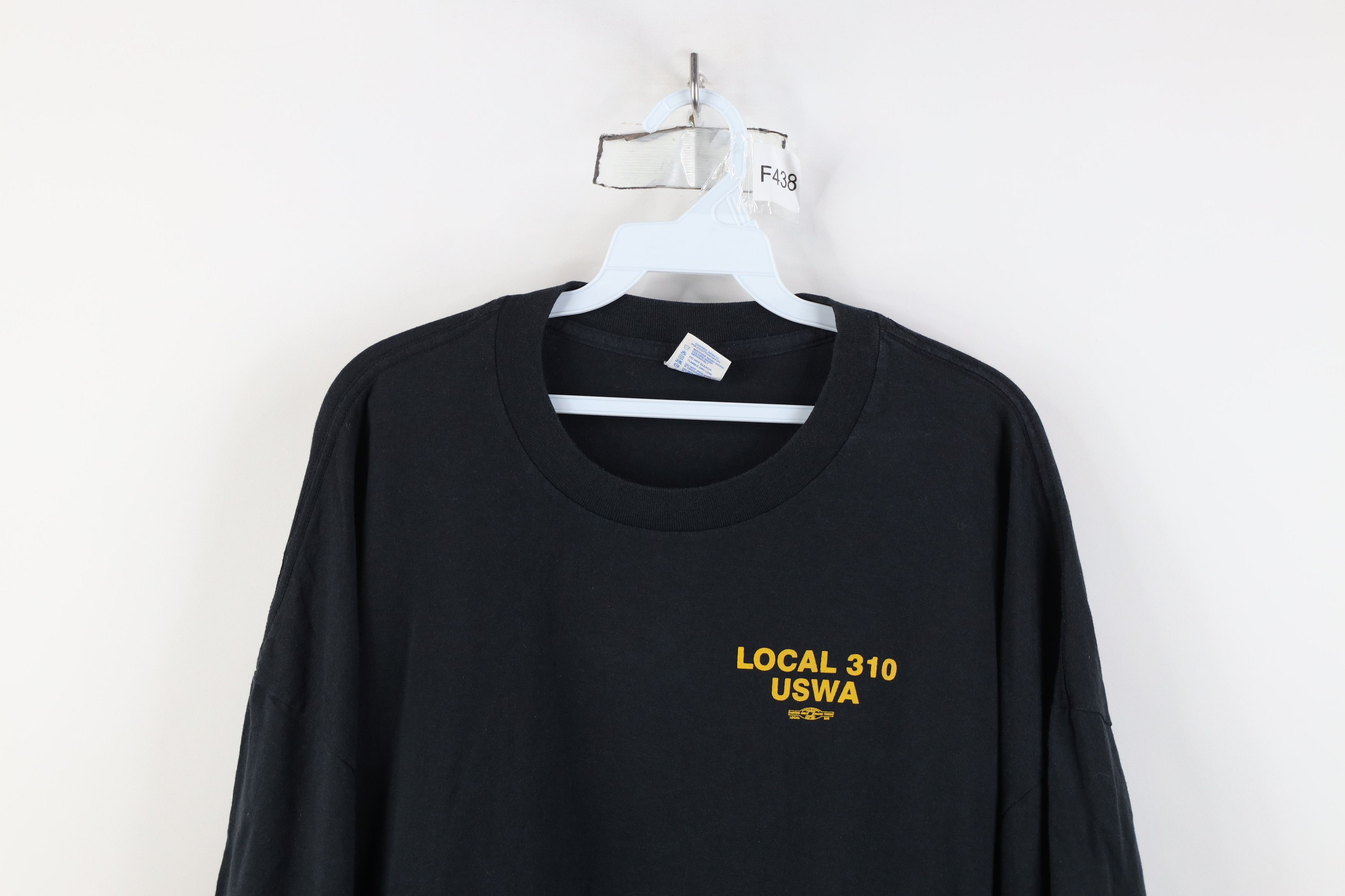 Vintage Vintage 90s Local 310 USWA United Steelworkers Union T-Shirt Size US XXL / EU 58 / 5 - 2 Thumbnail