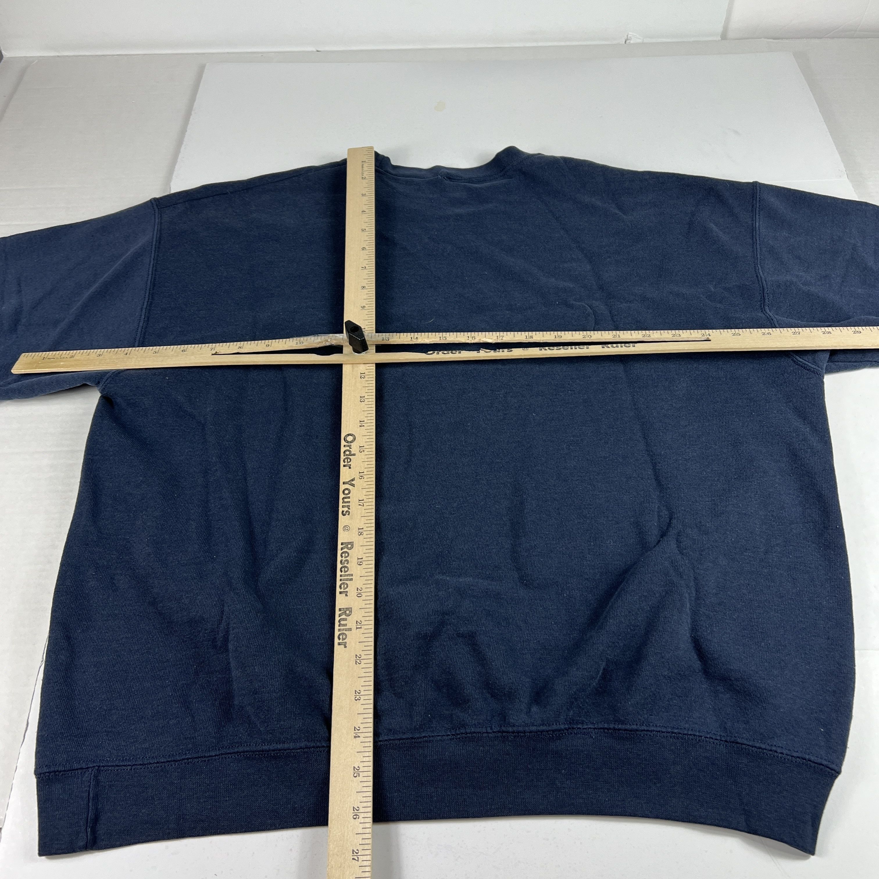 NCAA × Vintage VTG Illinois Fighting Illini Sweatshirt Blue Faded Crewneck Size US XL / EU 56 / 4 - 12 Thumbnail
