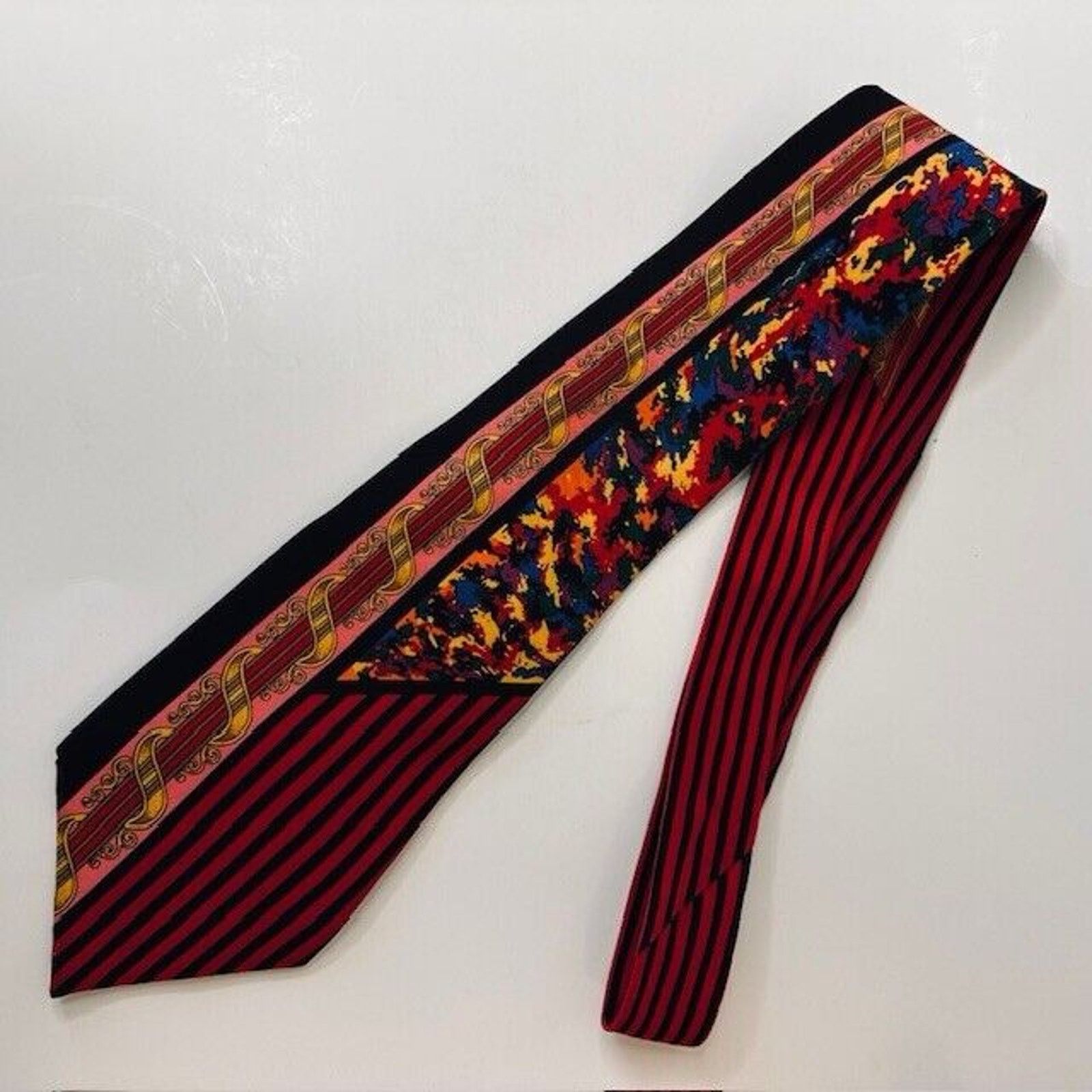 Other Rush Limbaugh Tie No Boundaries Collection Abstract /Stripes Size ONE SIZE - 8 Thumbnail