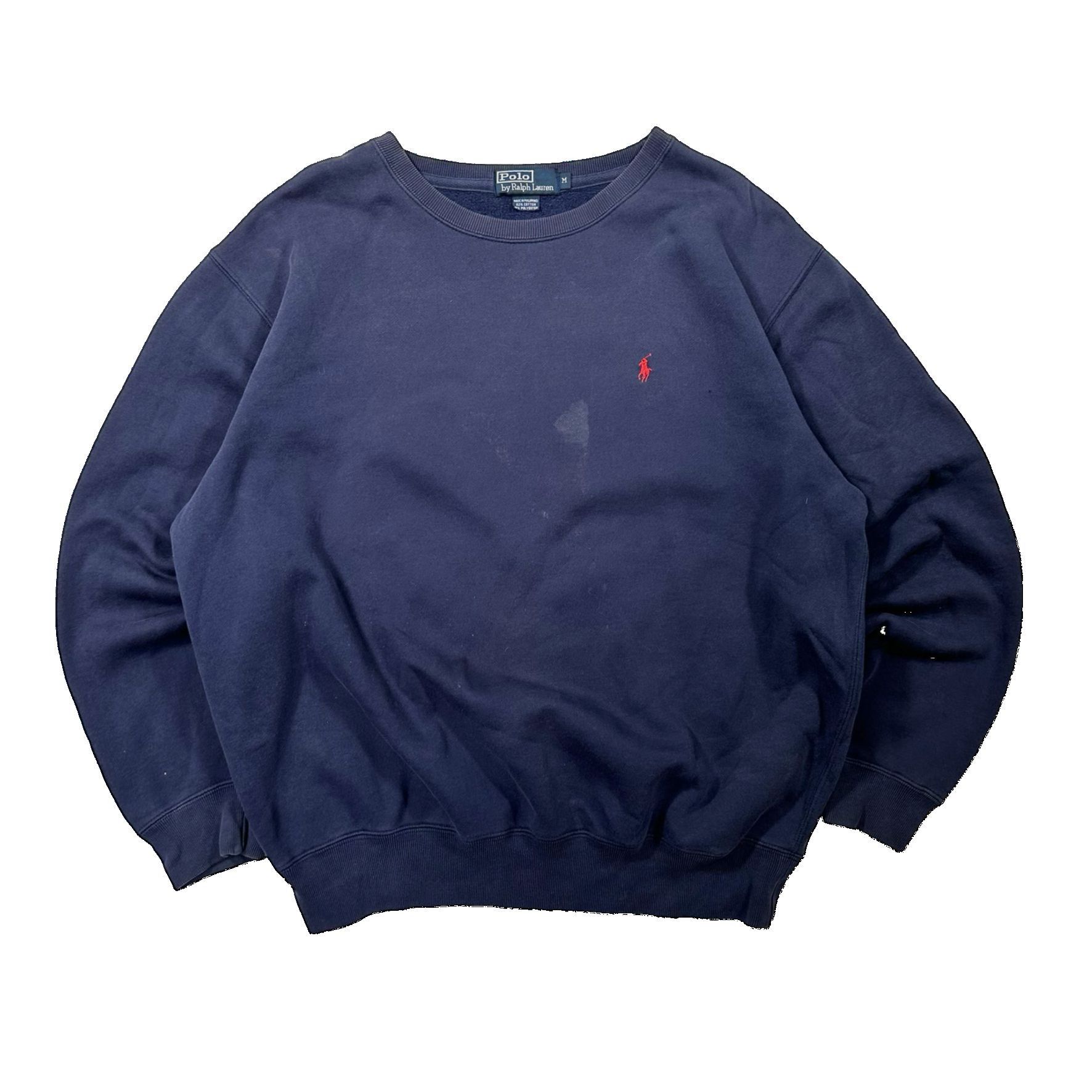 Vintage Vintage 90s Polo Ralph Lauren Heavy Crewneck Sweater Size US M / EU 48-50 / 2 - 1 Thumbnail