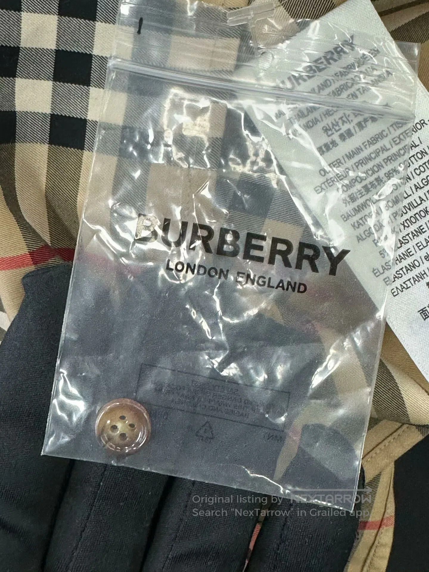 Burberry Burberry Khaki Classic Plaid Hidden Button Short-sleeve Sh Size XXS / US 00 / IT 34 - 5 Thumbnail