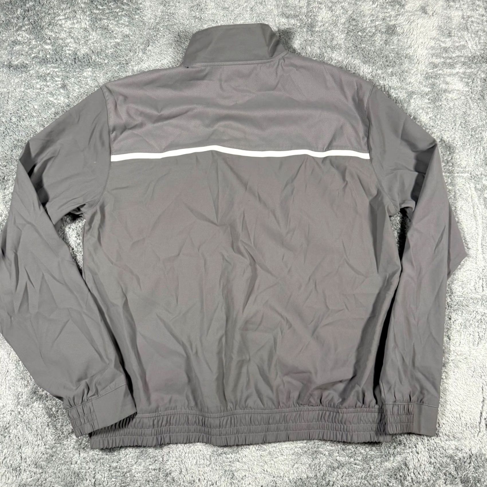 Under Armour Under Armour Bulls Basketball Performance Full Zip Herringbone Jacket Size L Gray Men Size US L / EU 52-54 / 3 - 3 Thumbnail