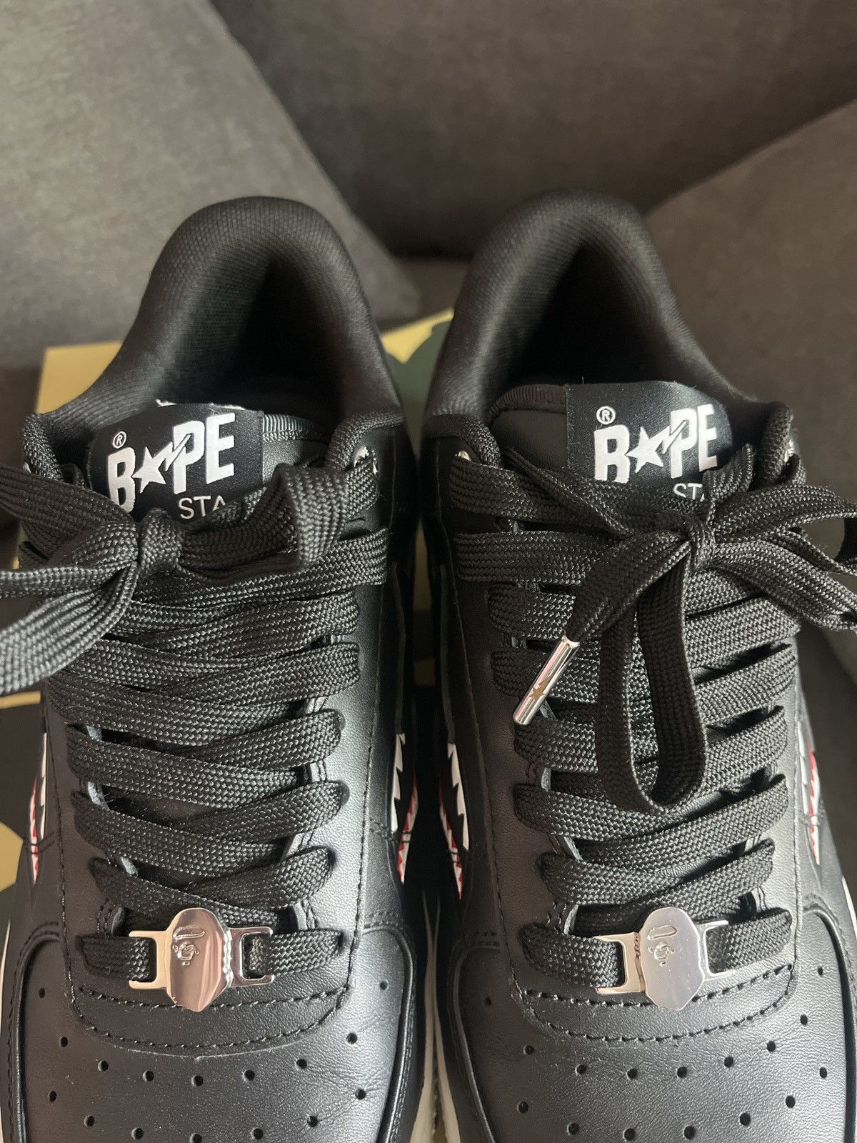 Bape BAPESTA SHARK “m2” BLACK Size US 9 / EU 42 - 9 Thumbnail