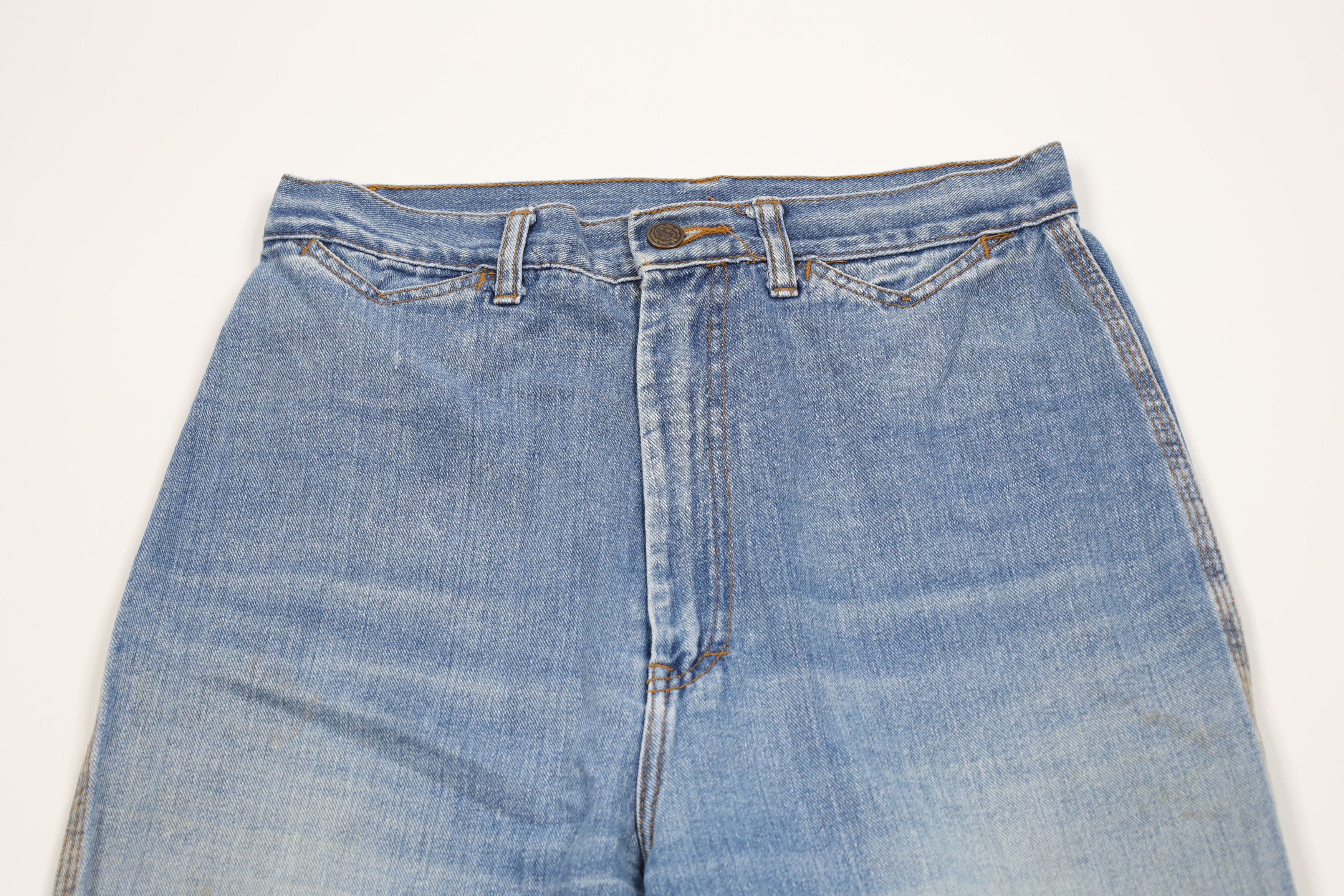 Vintage Vintage 70s Streetwear Wide Leg Denim Jeans Blue Cotton Size 36" / US 14 / IT 50 - 2 Thumbnail