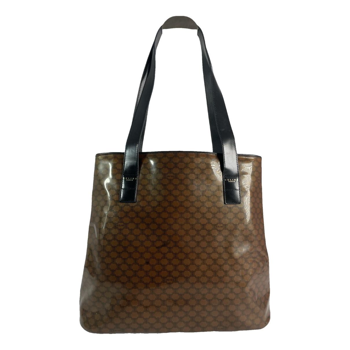 Celine SAC SEAU Brown Patent Leather Handbag Size ONE SIZE - 1 Thumbnail