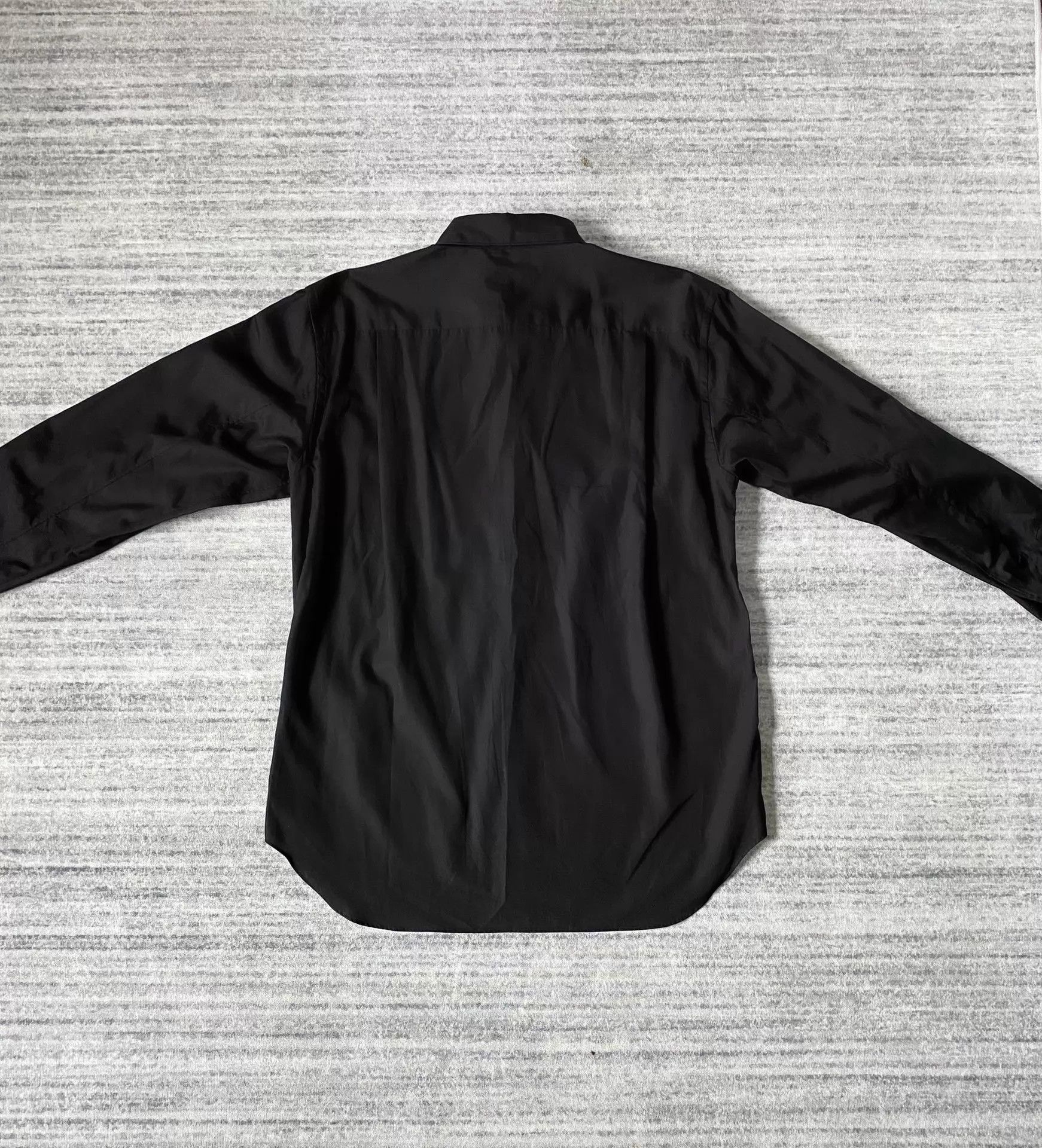Comme des Garcons CDG Homme Plus Black Metal Button Shirt XS Size US XS / EU 42 / 0 - 3 Thumbnail